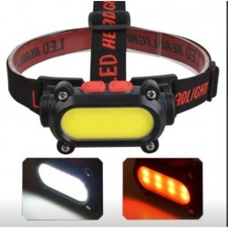 Налобный фонарь BAILONG BL-209 KX-209 с LED-освещением и аккумулятором, с красным светом.3122