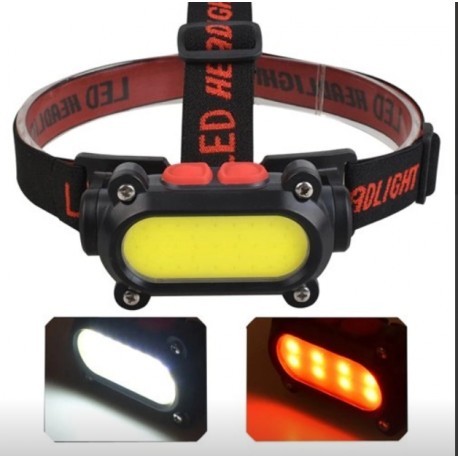 Налобный фонарь BAILONG BL-209 KX-209 с LED-освещением и аккумулятором, с красным светом.3122