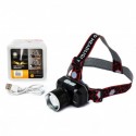Ліхтар налобний BL-SQ-705-P55, ULTRA BRITE, ЗУ micro USB, zoom, вбудований акумулятор (at3) .a3089