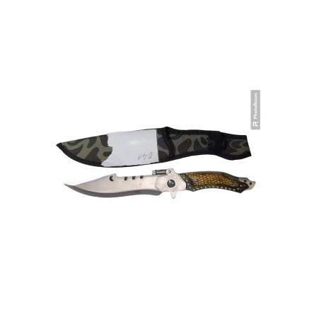 X-621018 НОЖ ФИКСИРОВАННЫЙ С ФОНАРИКОМ D19 32CM