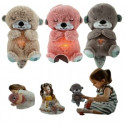 K-996 Baby Breathing Bear Baby Soothing Otter Plush Doll Toy Baby Kids