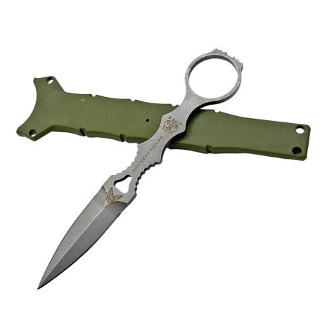 Скелетный нож Benchmade SOCP Dagger ножны цвет олива. AT 4218
