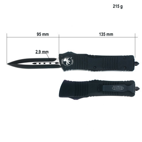 Выкидной нож Microtech Combat Troodon | Фронтальный выкидной нож. a3328